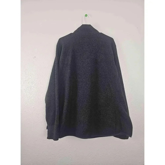Old Navy Grey Zip-Up Fleece Jacket Full-Zip Long Sleeves 3XL - Picture 3 of 8
